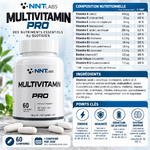 NNT Multivitamin Pro 60 comprimés ingredients