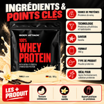 Body Attack 100% Whey Protein 900 g ingredients