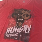 HUNGRY-FOR-SUCCESS-V-NECK-RED-T-SHIRT