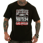 EXCUSES-DONT-BURN-CALORIES-M4E-motivational-t-shirt-black