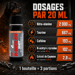 Dosages des ingrédients de Olimp R-Weiler Shot par portion de 20 ml