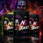 Peak No Jokes 600 g pre-workout avec les saveurs Bloody Cherry, Crazy Apple et Purple Wildberry
