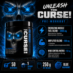 JNX Sports The Curse 250 g avec 155 mg de caféine et ses trois matrices pré-workout