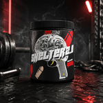 Big Zone Shelter 2.0 450 g pre-workout dans un univers sombre et intense