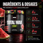 Redcon1 Total War Pump ingrédients et dosages