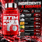 Scitec Stim Free Burner 90 Caps INGREDIENTS