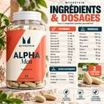 MyProtein ALPHA MEN Multivitamines 120 comprimés ingredients