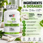MST - L-Thréonate de Magnésium Magtein® 1000 mg - 120 Gélules INGREDIENTS