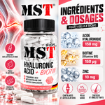 MST - Acide hyaluronique 150 mg + Biotine 90 capsules ingredients