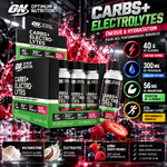 Optimum Nutrition Glucides + Électrolytes Shot 12x99ml Fruits Rouges ingredients