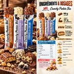 XXL Nutrition Crunchy Protein Bar 12x60g ingredients