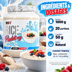 MST - Rice Pudding 1000g ingredients