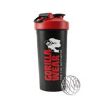 Shaker XXL Power Gorilla Wear 1000 ml noir et rouge - photo officielle