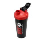 Shaker XXL Power Gorilla Wear 1000 ml noir et rouge - vue officielle 2