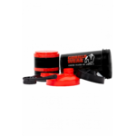 Shaker 2 GO Gorilla Wear 500 ml noir et rouge - vue officielle 2