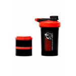 Shaker 2 GO Gorilla Wear 500 ml noir et rouge - vue officielle 3