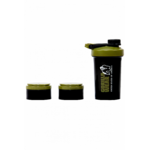 Shaker 2 GO Gorilla Wear 500 ml noir et vert kaki - vue officielle 3