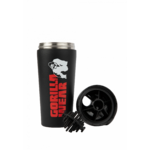 Shaker métal Gorilla Wear 740 ml noir - vue officielle 2