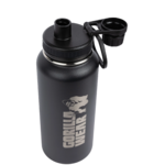 Gourde isotherme Gorilla Wear inox 1000 ml noire - vue officielle 2