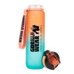 Gourde dégradée Gorilla Wear 1000 ml vert et orange - vue officielle 2