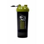 Shaker Compact Gorilla Wear 400 ml noir et vert kaki - vue officielle 2