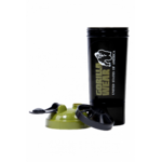 Shaker Compact Gorilla Wear 400 ml noir et vert kaki - vue officielle 3