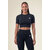 Whitney Seamless Top court Gorilla Wear - Noir, vue 1