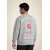 Sweat oversize Leeds Gorilla Wear homme - Gris clair chiné, vue 1
