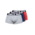 Lot de 3 boxers Gorilla Wear homme - Gris/Bleu/Rouge vue 1