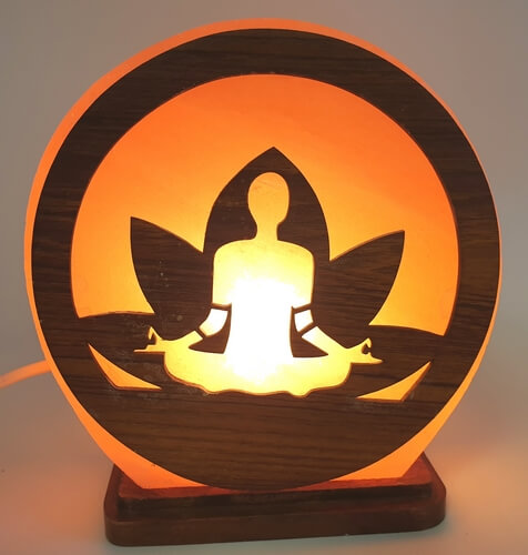 Lampe de Sel Méditation - Sel de l'Himalaya/Lampe - Créa idéa Home