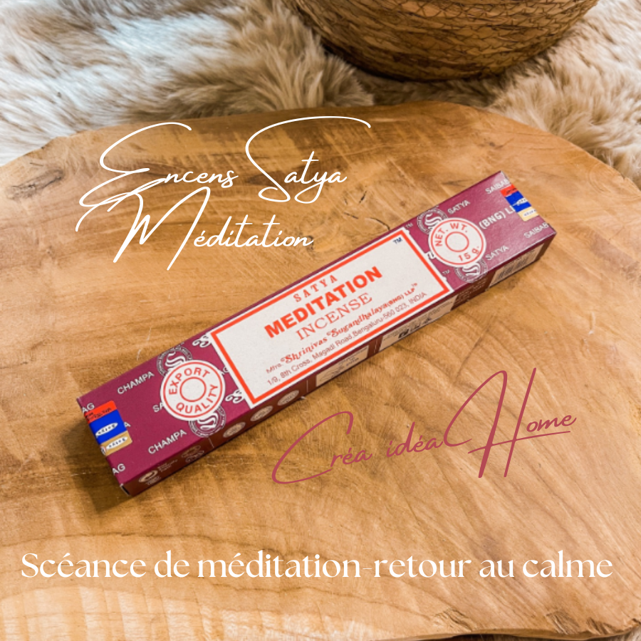 Encens Satya Méditation 15g - Encens & Co/Encens en Bâton - Créa