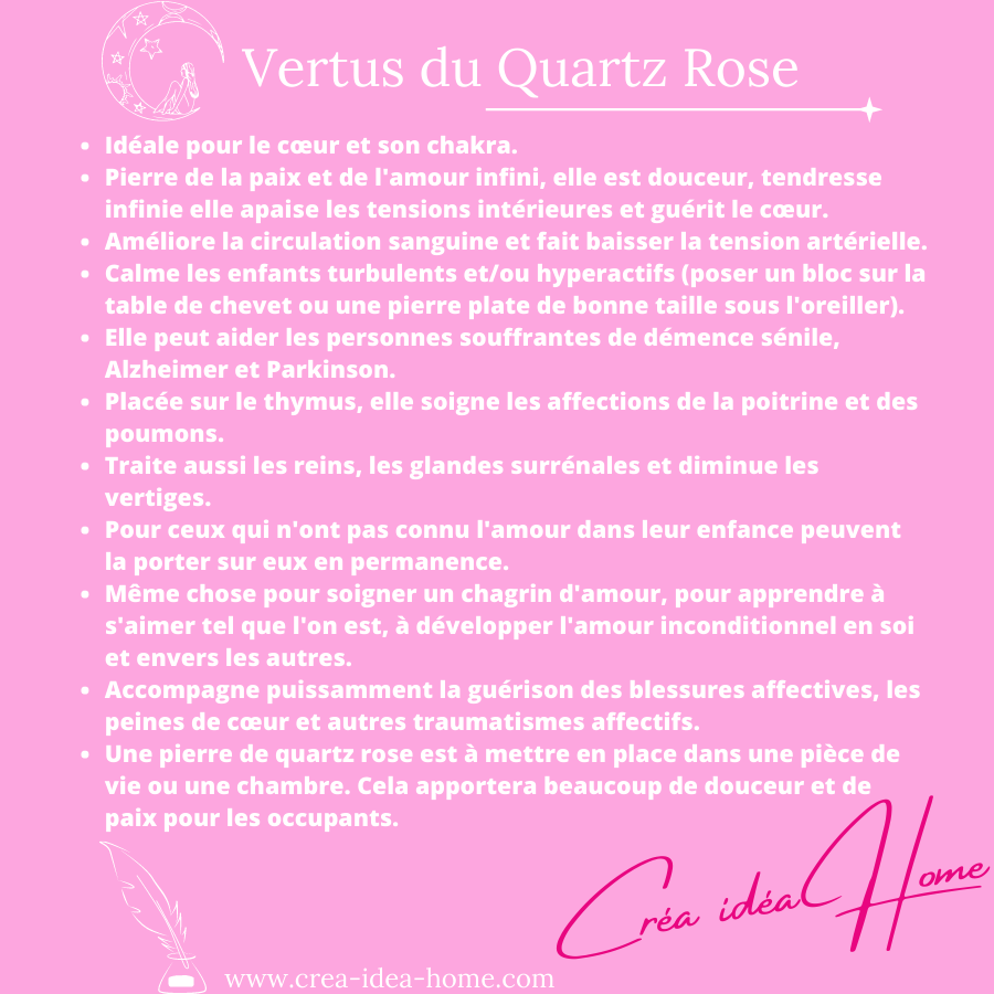 Vertus du Quartz Rose
