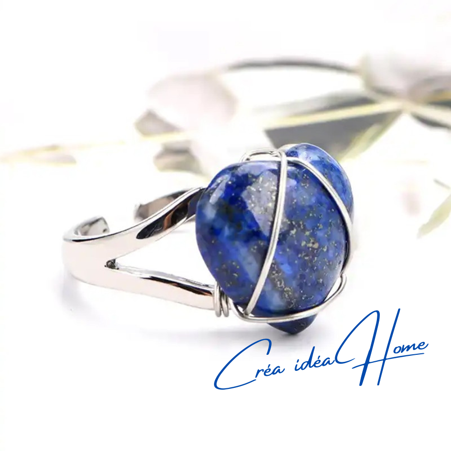 Bague Cœur Lapis-Lazuli