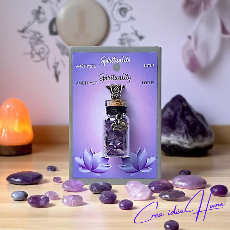 crea-idea-home-fiole-cadeau-verre-corde-améthyste-lotus-spirituel