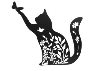 crea-idea-home-décoration-murale-métal-chat-mystique-nature-2