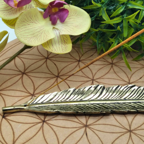 crea-idea-home-porte-encens-plume-metal-doré-1