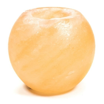 Bougeoir cristal de sel sphère