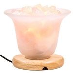 cristaux de Quartz rose et sel