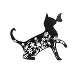 crea-idea-home-décoration-murale-métal-chat-mystique-floral-2