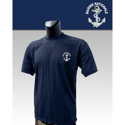 Tee-Shirt Bleu imprimé Marine Nationale