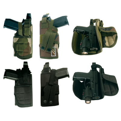 Holster attaches molle