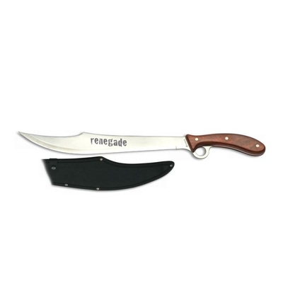 Machette Renegade de 61.5 cm avec manche en bois