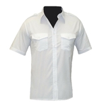 chemise-pilote-blanche-manches-courtes