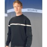 Sweat shirt bande grise pour agent de sécurité