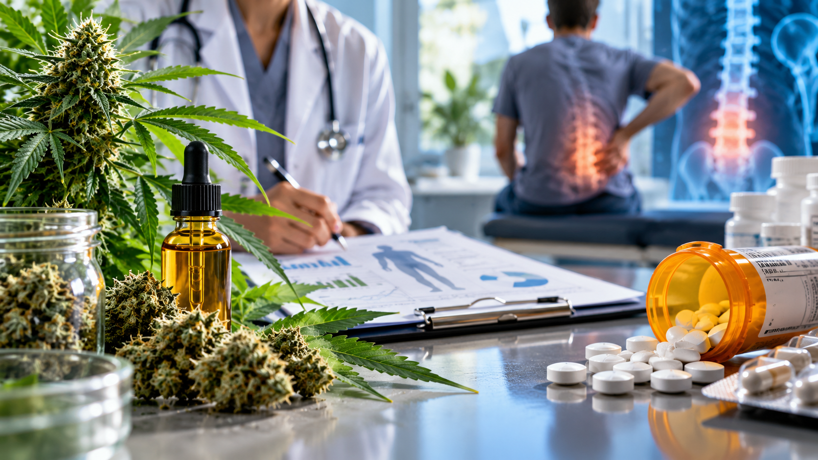 Cannabis médical et morphine : une étude observe près de 48 % de consommation en moins