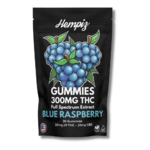 Gummies-thc-300mg-blue-raspberry-hempiz-delta-9-thc