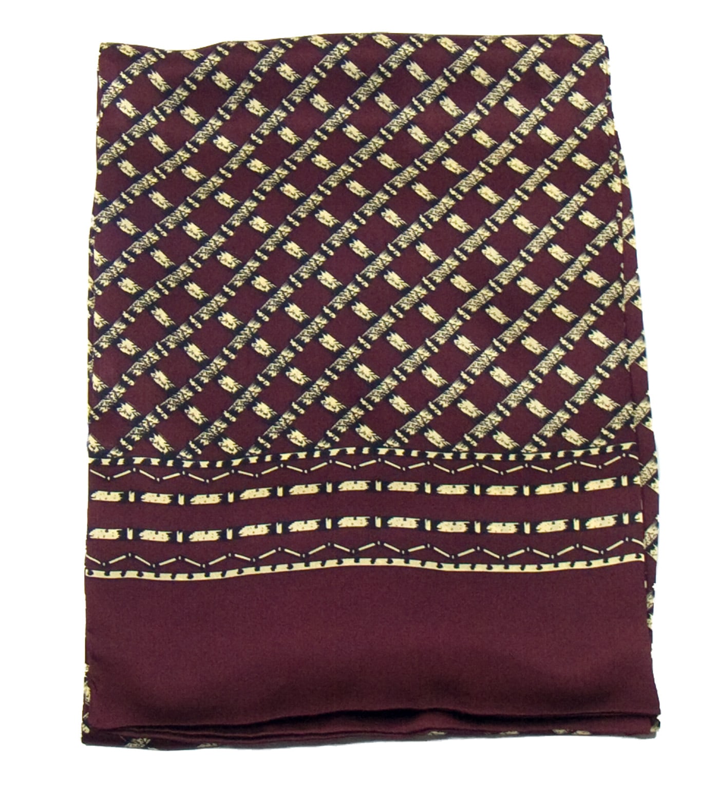 foulard en soie homme bordeaux quadrille 1-min