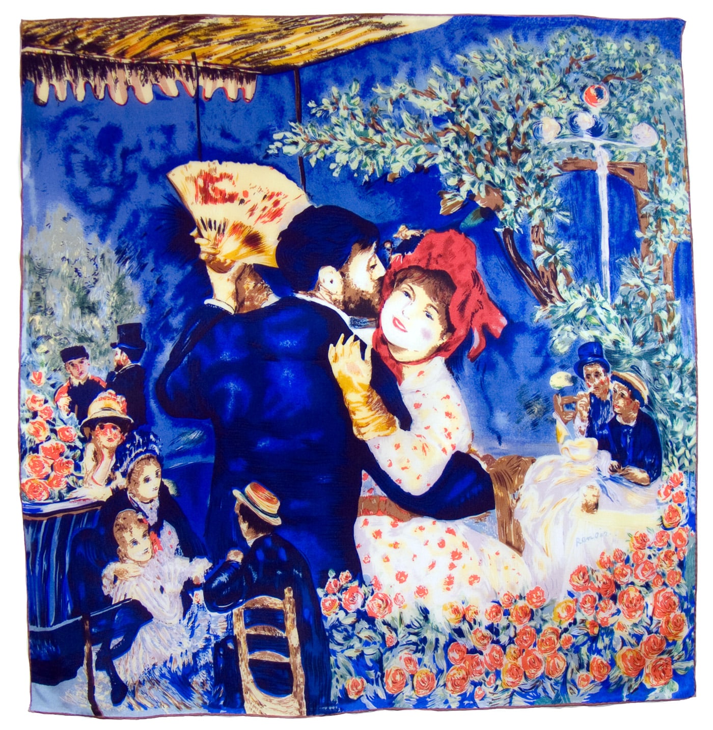 carré de soie danse à la ,campagne Auguste Renoir 1-min
