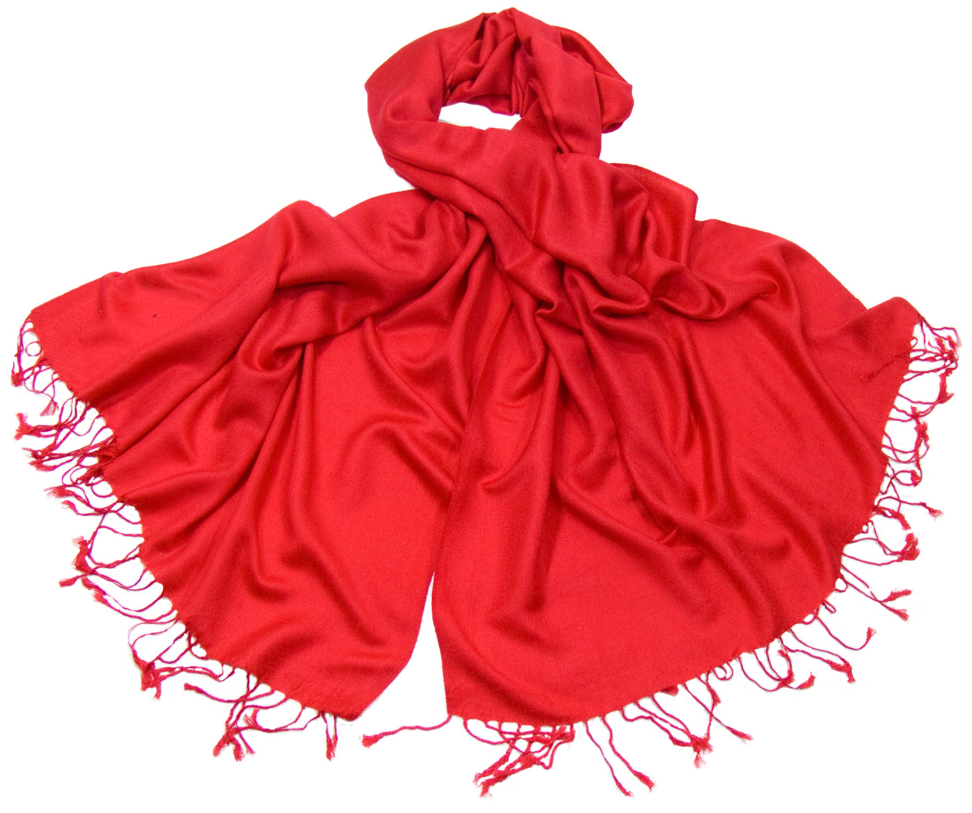 étole pashmina rouge uni sacha 2
