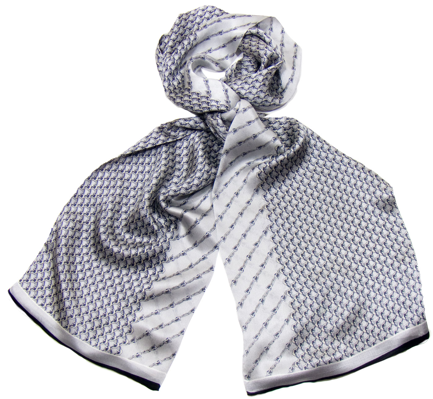 foulard soie homme gris simon 1